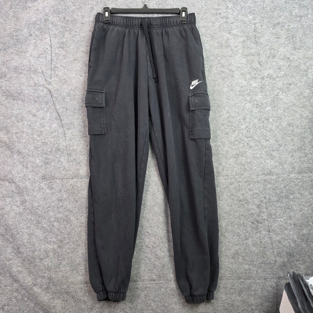 Nike Sportswear Club Fleece Cargo Jogger Pants Black Mens Small CJ3129-010